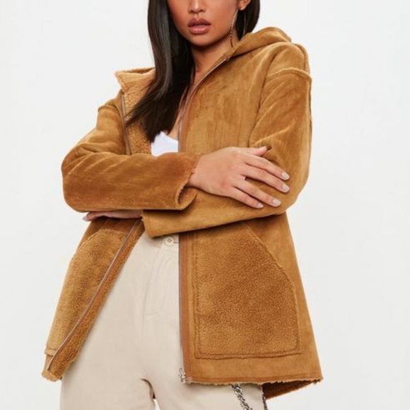 NWT Missguided Reversible Sherpa Jacket - Picture 3 of 6